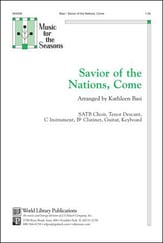 Savior Of The Nations, Come SATB choral sheet music cover
